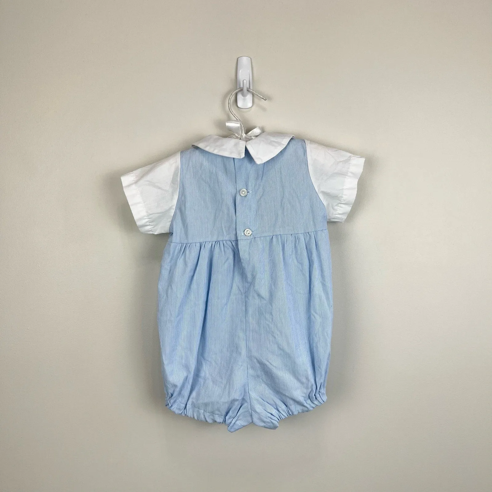 Vintage Alexis Blue Train Shortall Romper