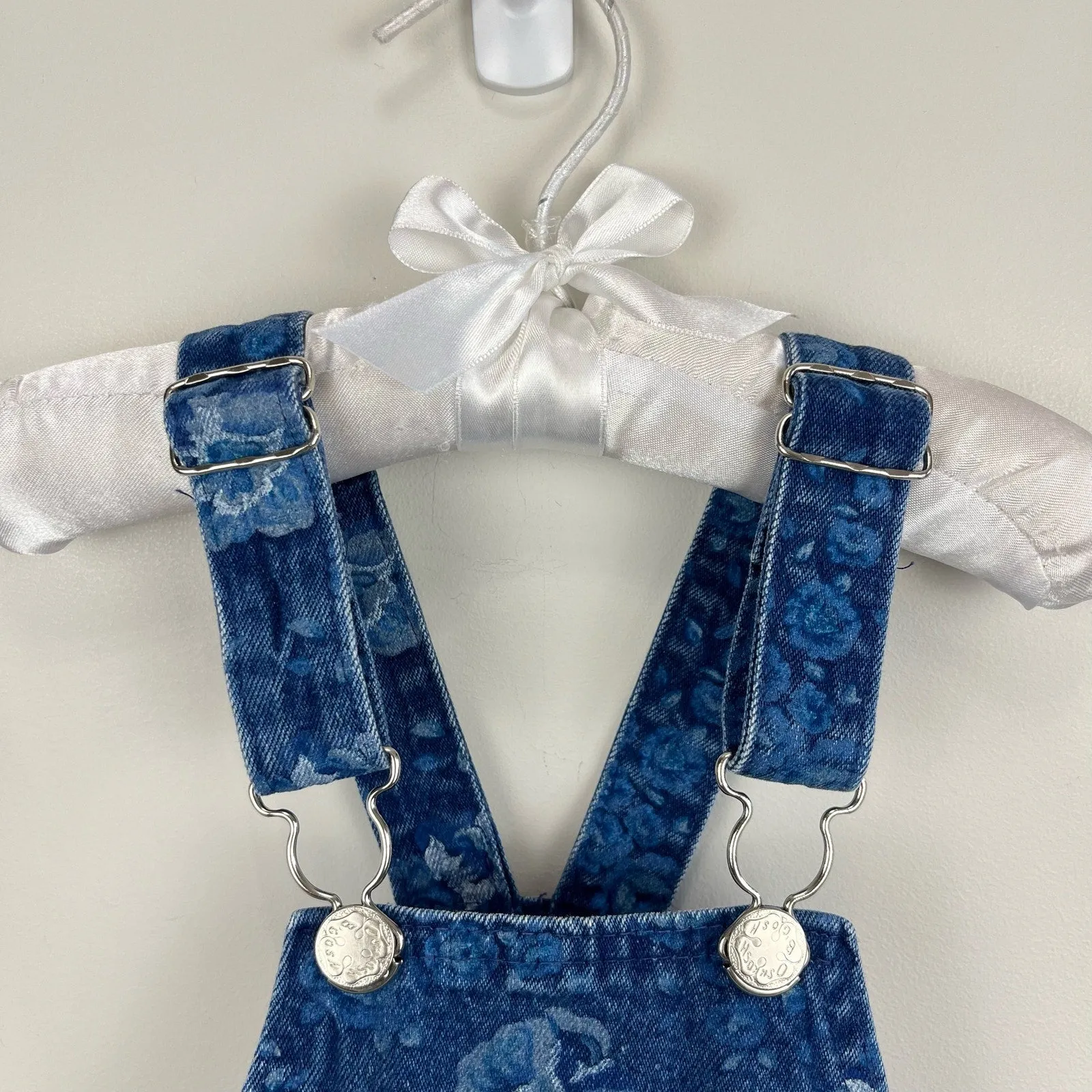 Vintage OshKosh B'gosh Blue Floral Jumper 5T USA