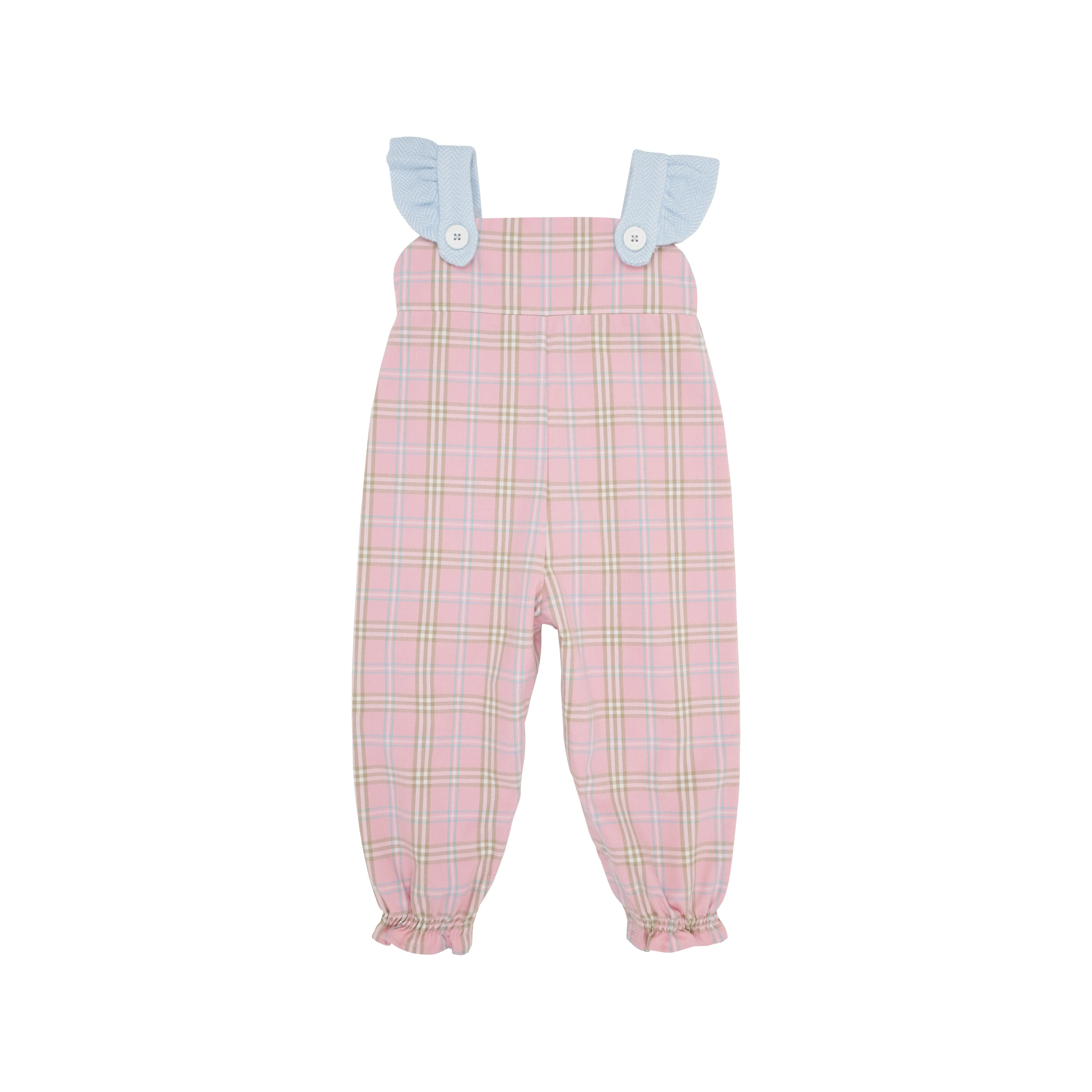 Violet's Vintage Overall - Pelham Bay Plaid with Beale Street Blue Herringbone