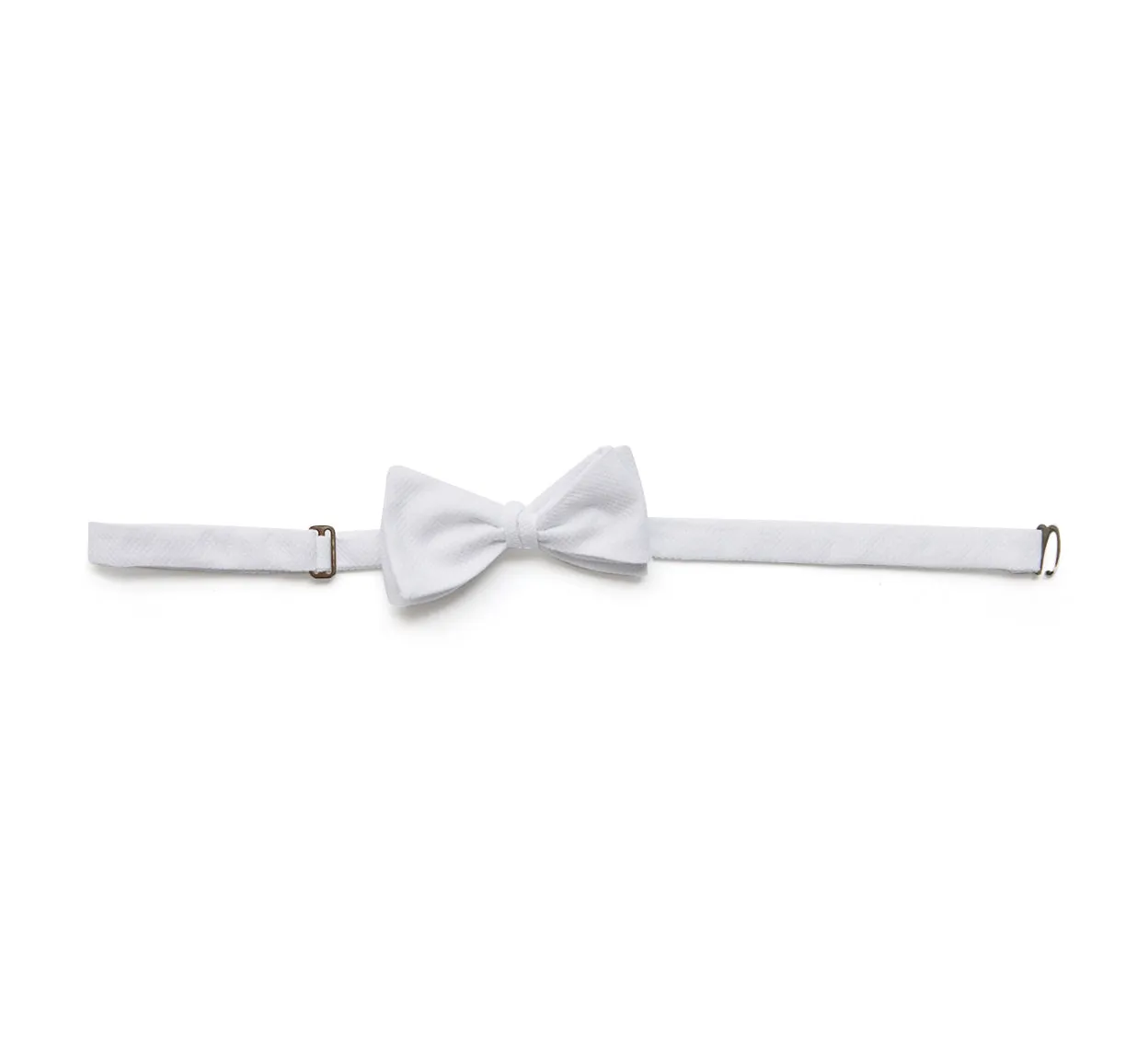 White Marcella Self Tie Bow