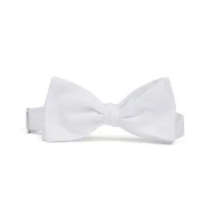 White Marcella Self Tie Bow
