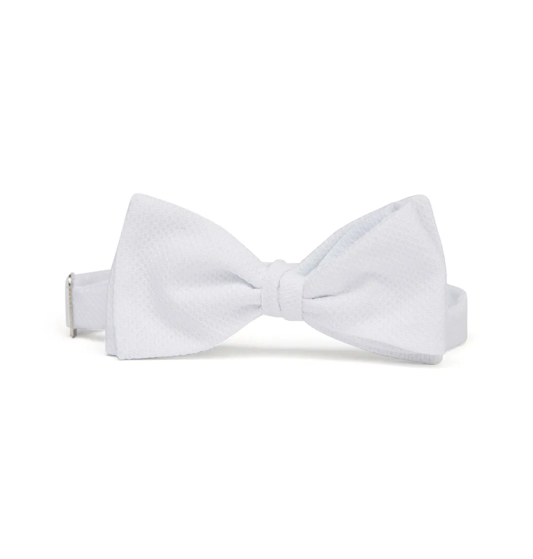 White Marcella Self Tie Bow