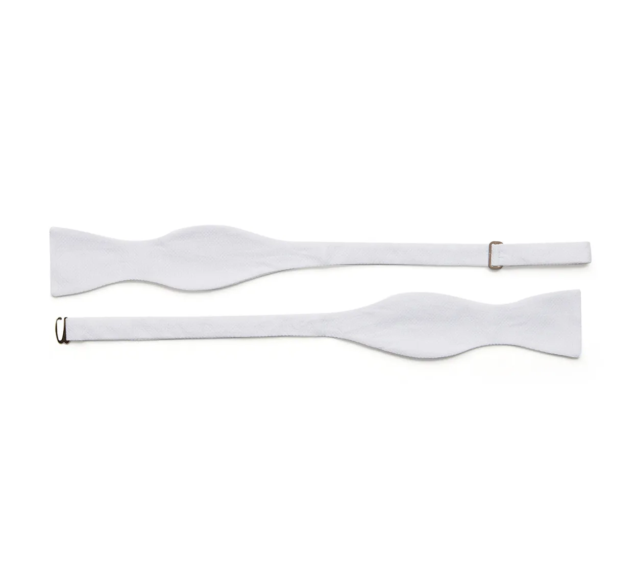 White Marcella Self Tie Bow
