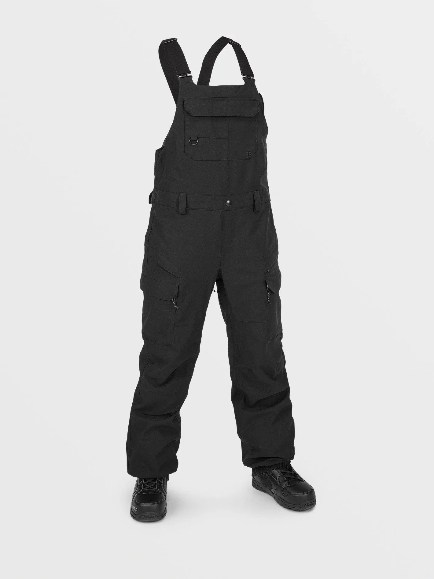 Womens Creston 3Dstretch Bib Overalls - Black