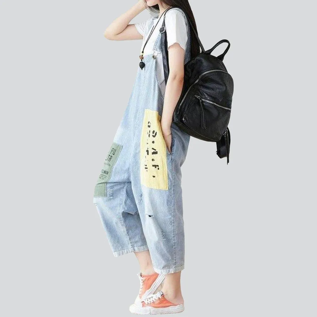 Women's street style jeans overall